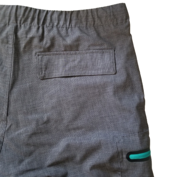 ZeroXposur Mens Swim Trunks Medium Lined Board Shorts Stretch Gray Pockets - Picture 4 of 9